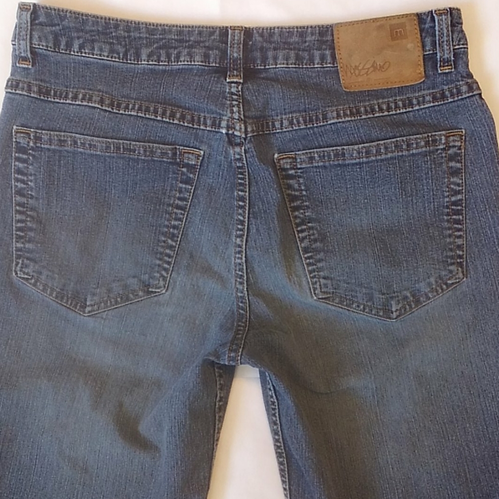 Mossimo 5 Pocket Stretch Denim Blue Jeans 8 - Picture 7 of 8